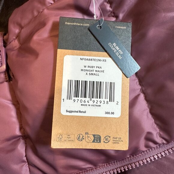 The North Face Metropolis Ruby 600 Fill Down Insulated Hooded Parka Jacket XS - Picture 12 of 12